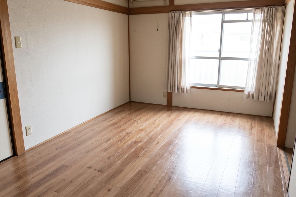 片付いた後の部屋